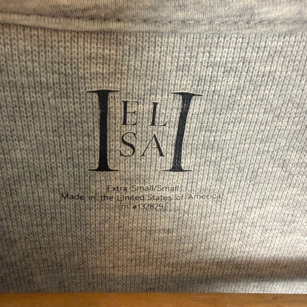 Helsa Revolve Heather Gray Knit Crewneck Long Sleeve Oversized Shirt Size S - Picture 7 of 7